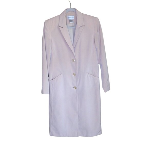 Newport News Dress Blazer Coat Jacket Long Size 8 - Picture 1 of 4